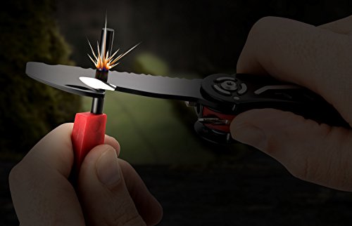 CampBuddy Multitool Mit 12 Outdoor- und Rettungsfunktionen + Nylon-Gürtelholster - 8