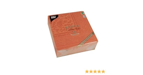 Papstar 50 Serviettes Royal Collection Pliage 1 4 40 Cm X 40 Cm Terracotta Ornaments Commerce Industrie Et Science Produits Jetables Zwembaddebeemd Nl