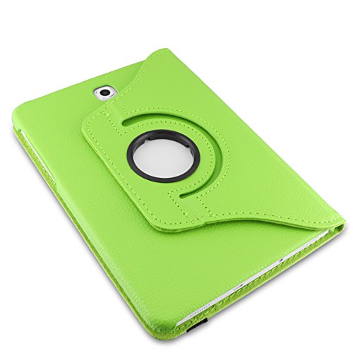 Infiland Samsung Galaxy Tab S2 9.7 Hülle Case – PU Ledertasche lederhülle 360° Drehbarer Stand Smart Cover Case Schutzhülle Tasche Etui für Samsung Galaxy Tab S2 T810N / T815N 24,6 cm (9,7 Zoll) Tablet-PC(mit Auto Schlaf / Wach Funktion)(Grün) - 7