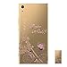 Produktbild HopMore Sony Xperia XA1 Hülle Silikon Transparent Durchsichtig Clear Design Muster Bumper Slim Handyhülle Tasche Schale Hüllen Case Cover pour Xperia XA1 -- Eiffel und Fahrrad