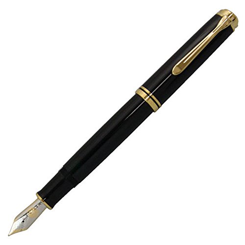 Pelikan Premium Souverain M1000 Deluxe Fountain Pen, Fine Tip pointe black