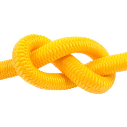 DQPP 50m cuerda elástica goma 4mm amarillo atar