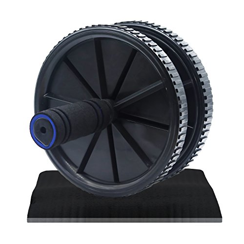 EVEREST FITNESS Rullo per Addominali - Strumento per allenare l'Addome, Strumento per allenare Gli Addominali, Bodyshaper, Ruota per Esercizi Addominali, Impugnatura sicura