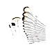 FASH 16-Piece Professional Goat Hair Makeup Brush Set with Faux Leather Pouch