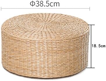 XIAOLVSHANGHANG HHCS Grass Rattan Dial Cushion Mats Rattan Japanese-style Bay Window Cushion Futon Thickening Mats Stool (Size : 38.5*18.5cm)