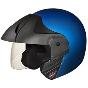 Studds Ninja Concept ECO Open Face Helmet Helmet (Matt Blue, XL)