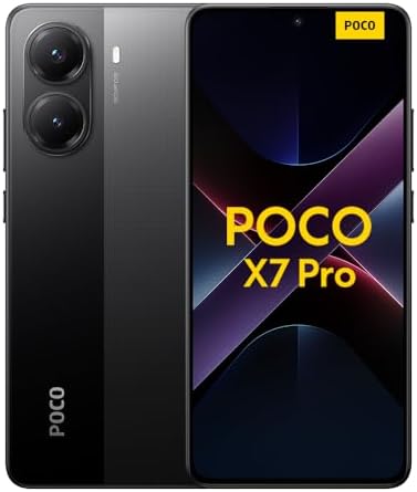 Xiaomi POCO X7 Pro (smartphone), 12+512GB, 50MP camera principale con OIS, batteria da 6.000mAh (typ) con ricarica HyperCharge da 90W, IP68, funzioni AI (caricabatterie non incluso), Nero
