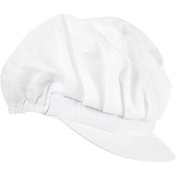 Homme JSKWIKE 2 Pcs Chapeau De Chef Cuisine Ru00e9glable Restauration Filet U00c0 Cheveux Ru00e9utilisable Mesh Restaurant Bonnet Noir Calot Cuisine