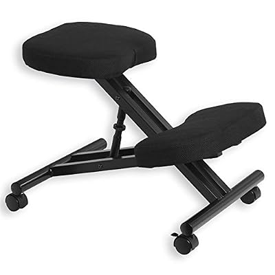 IDIMEX Tabouret ROBERT ergonomique noir