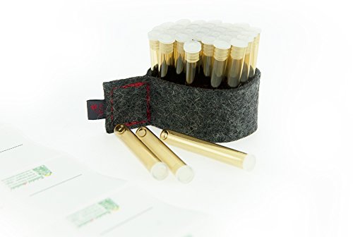 32x leere Reagenzröhrchen für die Taschenapotheke | Braunglas ✓ Inklusive Verschlüsse ✓ Optimal zum Anlegen einer Haushalts- und Reiseapotheke ✓ - 3