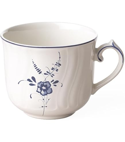 Tazza Da Tè Con Piattino Villeroy & Boch Petite Fleur – Porcellana Premium, 0,20 L, Motivo Floreale, 2 Pezzi