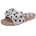 Produktbild Damen Hausschuhe Sandalen Pantoletten Schleifen Korkoptik Pantoffeln Weiche Flache Schuhe Indoor/Outdoor Sommerschuhe Boho Clip Toe Flip Flop Strandschuhe (EU:37, Weiß)