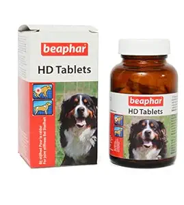 Beaphar HD Tablets Pain Relieving Tablets, Pain Relief, Joint Pain, Pain Killer Tablet for Dogs 100 TAB