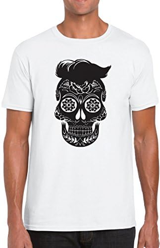Mexican Floral Hipster Skull T-Shirt - Vinyl Printed