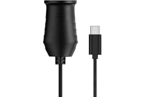 LARRITS USB C PD to 12V Cigarette Lighter Socket Adapter Power Cable for Dash Cam, GPS, Radar Detectors, Baby Camera, Car Air Purifier, and Other Automotive Electronics (25cm)