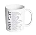 Produktbild Mug King - TEAM GIBBS - Gibbs Rules Coffee Mug - TV Series Inspired Funny NCIS Gibbs Rules Coffee Cup Mug Perfect Gift Idea for NCIS Fan Novelty PRIME