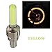 Produktbild Colorful 2pcs Fahrrad Auto Motorrad Rad Reifen Ventilkappe Flash LED Licht Lampe (Gelb)
