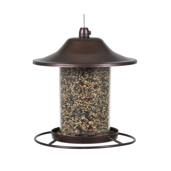 Perky-Pet Mangiatoia Panorama Piccola per Uccelli da 900 g Color Marrone Rustico / 312