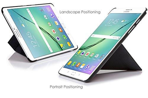Forefront Cases® Neue Origami Hülle Tasche Case Cover für Samsung Galaxy Tab S2 9.7 T810N – Rundum-Geräteschutz und intelligente Auto-Sleep-Wake-Funktion – inkl. Eingabestift und Displayschutz - 2