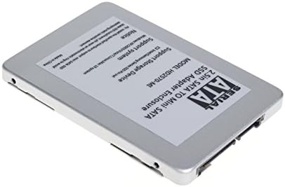 Silver 2.5" 7mm Enclosure SATA Adapter Case for Mini SATA mSATA SSD Support Innodisk J80, Intel 310 Series, Renice X3 50MM, Samsung PM800, Topssd, Toshiba THNSNB064GMCJ 64G