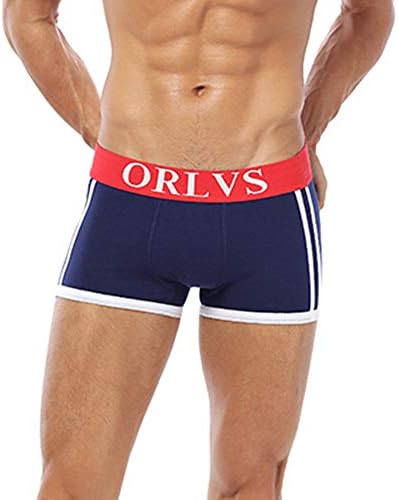Underwear Sunday77 Men's Boxer Plus Size Cotton Letter Solid Patchwork Hipster Briefs Cozy Comfortable Underpants Pants Boardshorts