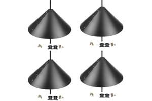 Eteslot Eichhörnchen-Schallwand-Set, 45,7 cm, schützender Vogelhausschutz, umwickelbare Eichhörnchenschutz-Schallwand, wiederverwendbar, waschbären- und eichhörnchensicher, mit Zubehör