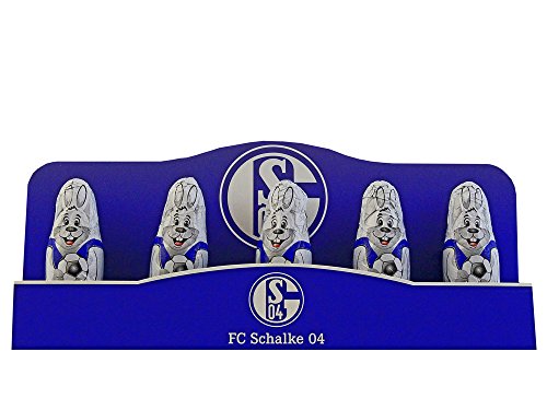 Preisvergleich Produktbild 5x SCHOKOLADE MINI OSTERHASE FC SCHALKE 04 2015