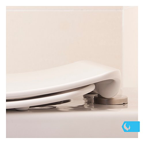 Bullseat 3.2 WC Sitz anthrazit • D Form • Absenkautomatik / Softclose • abnehmbar • easyclean • Toilettendeckel • Klobrille • hochwertiges Duroplast - 6