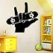 Produktbild limicry Finger Skate Boarding Wall Art Decal Wall Stickers PVC Material DIY Mural for Living Room Sofa Backdrop Decoration M 30cm X 28cm