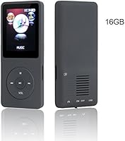 HccToo Music Player, 16GB Portable Lossless Sound MP3 Player and Expandable MicroSD Slot Support 32GB (Black)