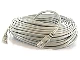 Cable estándar categoría 6 Link-e - Cable de Red Ethernet RJ45 Derecho F/UTP Cat. 6, 50 m Gris para conexión Internet, Router, módem, Box, TV, PC.