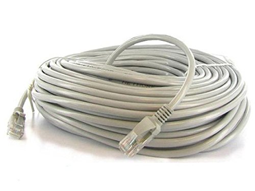 Link-e - Cable de Red Ethernet RJ45 Derecho F/UTP Cat. 6, 50 m Gris para conexión Internet, Router, módem, Box, TV, PC.