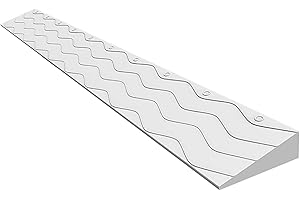 REALN Tragbare Türschwellenrampen, Rampe Rollstuhl, Kunststofframpe zum Kehren von Roboterrollern und Fahrrädern (Color : A, Size : 100x13x6cm)