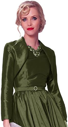 Gorgeous Taffeta/Matt Evening Dress Jacket Bolero in several colours - Taffeta Bolero