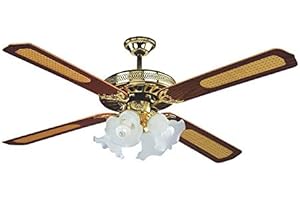 NEWLUPEX IMPORT Ventilatore da soffitto 4 pale DCG Eltronic VE CRD53 L
