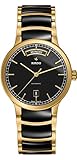Rado CENTRIX goldfarbene und Keramik Automatische Herren Armbanduhr r30157162
