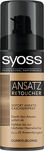 Syoss Ansatz Retoucher Kaschierspray Dunkelblond Stufe 1, 3er Pack (3 x 120 ml)