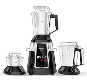Havells Premio - I 750 Watt Mixer Grinder with 3 Stainless Steel Jar, Digital control with timer, SS-304 Grade Blades with 5 year motor warranty (Black)