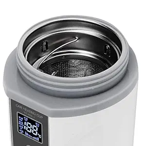 Car Heating Cup, Electric Water Cup, Touch Screen 450ml 40? 90? Adujustable Convenient 270 ? Flip Design Anti Dry Burning Safe for Home Car