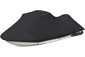 ICover Premium JetSki Cover - Heavy Duty Oxford 600D 100% Waterproof fabric watercraft for Seadoo, Yamaha, Kawasaki, Honda Jet Skis (116" x 135")