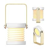 Sichere tragbare drahtlose Design: Built-in wiederaufladbare 1200mAh-Akku bietet 5-30 Stunden Spaß. Rast machen ohne Sorgen, dass Babys über die Leitung der Lampe stolpern. Genießen Sie irgendwo die Bequemlichkeit von Einbau-Griff-Design wie z.B zu Hause, im Büro und sogar beim Camping und Picknick daraußen.