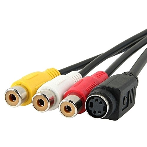 VGA auf Cinch Kabel, pistazie VGA zu TV S-Video 3 RCA PC Computer AV-Adapter Kabel (schwarz) - 3