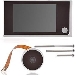 8,9 cm Digital TFT LCD vidéo Sonnette Peephole Viewer Camera, Zerone HD de sécurité pour porte Peephole Viewer Grand Angle de 120 ° Home Système de caméra moniteur