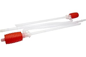 BARGAINGALORE 2PC SYPHON PUMP SET PETROL DIESEL CAR LORRY VAN EXTRACTOR LIQUID SIPHON GASOLINE