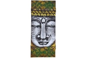 SusggO Cuelga Llaves para Pared de Madera Buda Armario Llaves. Colgador Llaves. Hecho a Mano Artesania Organizador Llavero Decoracion Casa Hogar Decorativo (Caja Dorada)