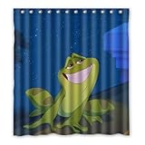 Lili Cortina de Ducha Animal Rana Personalizado Polyester 167cm x 183cm.