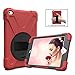 Produktbild iPad Mini 4 Hülle,Schutzhülle für iPad Mini 4,Roreikes 360 Grad drehbar mit Fullbody Rugged Ständer, Handschlaufe und Schultergurt Fall,3 Schicht Hybrid Heavy Duty Shockproof Rutschfeste Silikon Schutzhülle Tasche Case Cover für Apple iPad Mini 4 (7,9 Zoll)