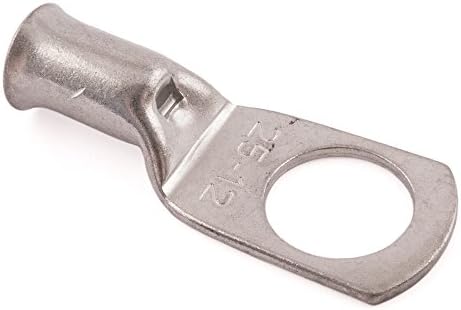 Copper Tube Lug Terminals, 25mm² Lug, 12mm Stud Hole, Pack of 25