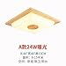 Produktbild Gunxifacai Talla de Madera maciza techo Led luminoso dormitorio principal estudio de cocinas de restaurantes japoneses de luz lámparas de estilo escandinavo American ,48*48*13cm lámpara
