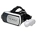 Produktbild ECD Germany 3D VR World Virtual Reality Brille mit Bluetooth Gamepad Remote Controller für 3.5''~6.0'' Android Smartphones, mit einstellbarer Haltebügel Grau